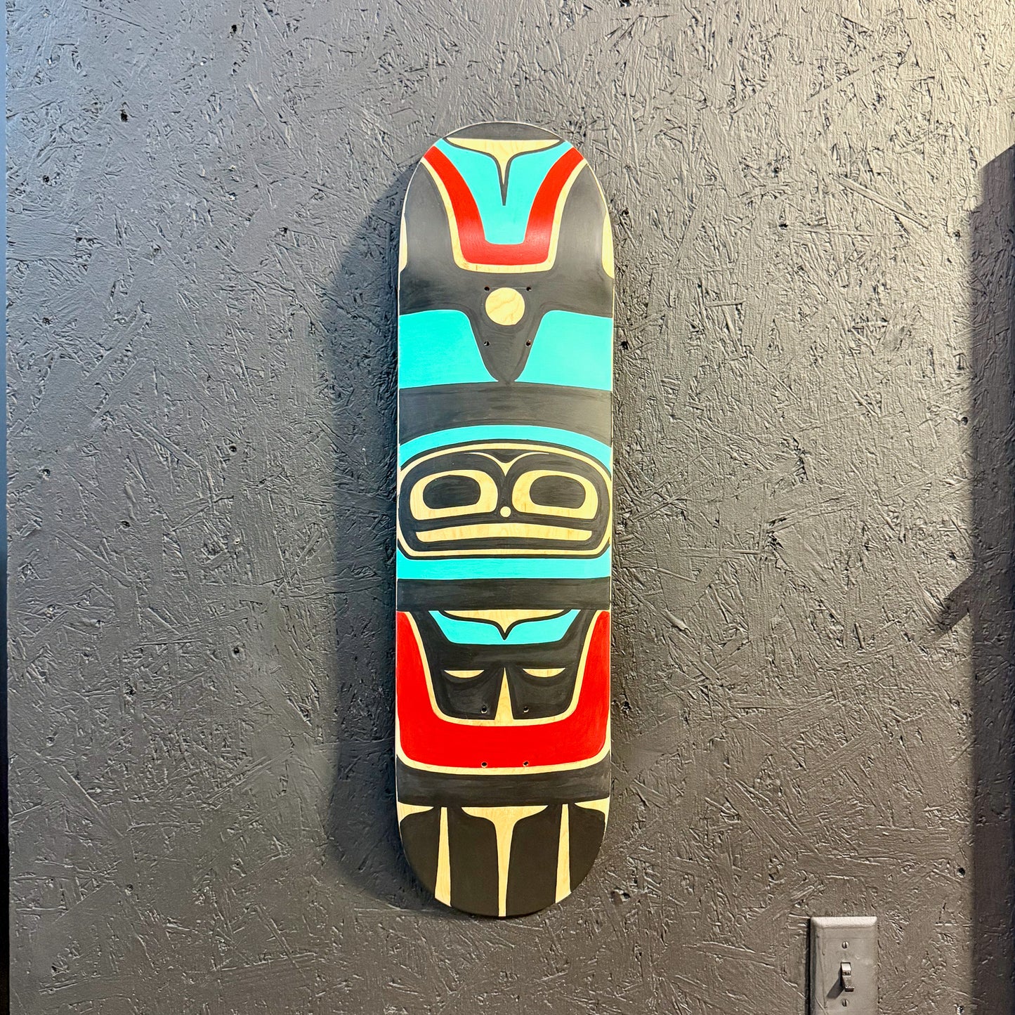 Hand Painted Skateboard Deck - Eagle Front