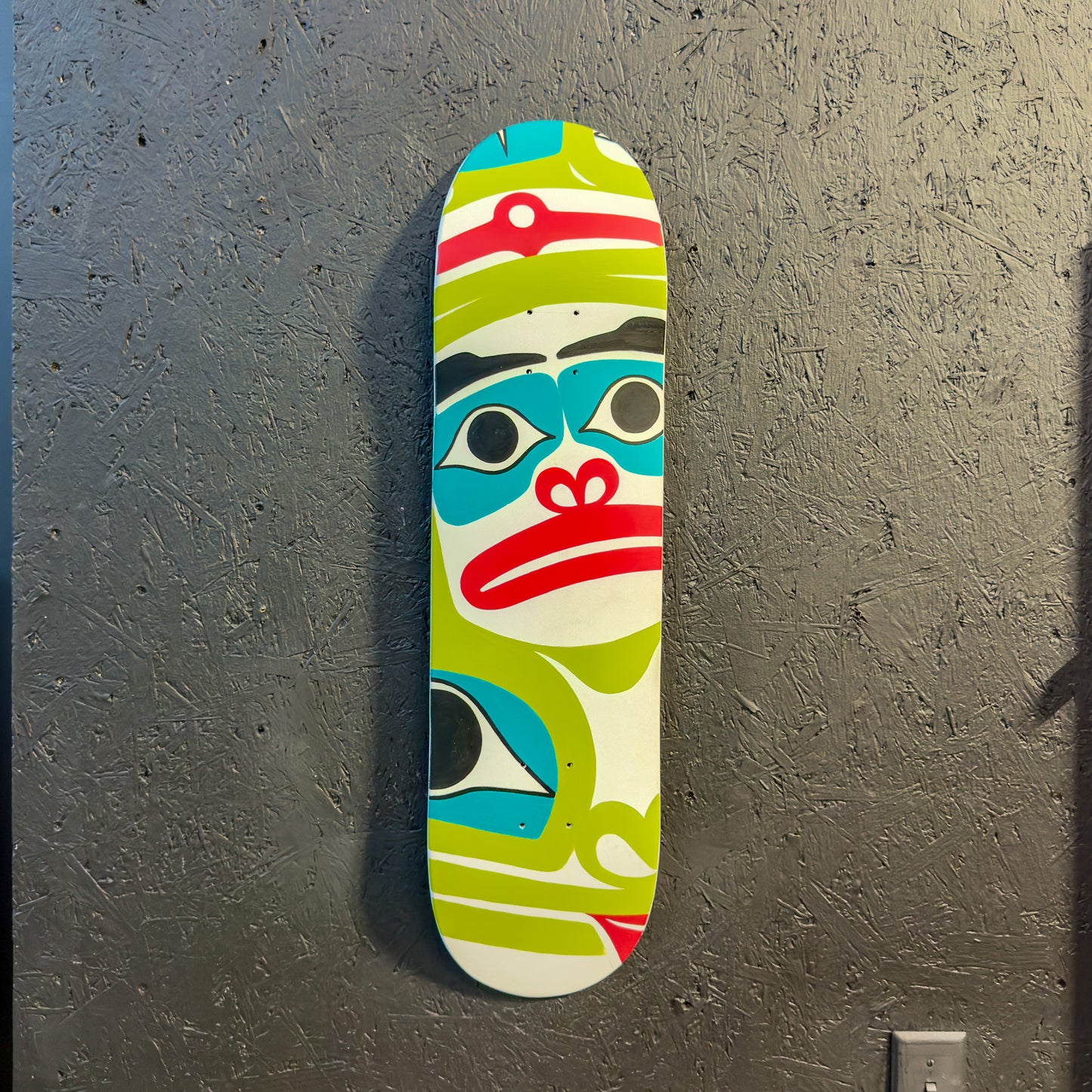 Hand Painted Skateboard Deck - Frog