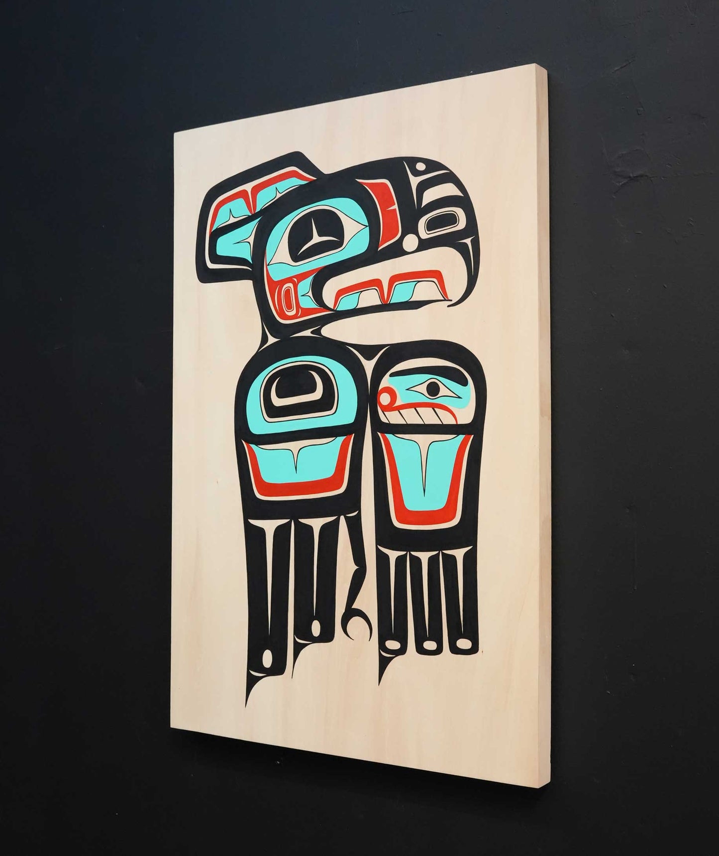 Thunderbird Acrylic on Wood Panel