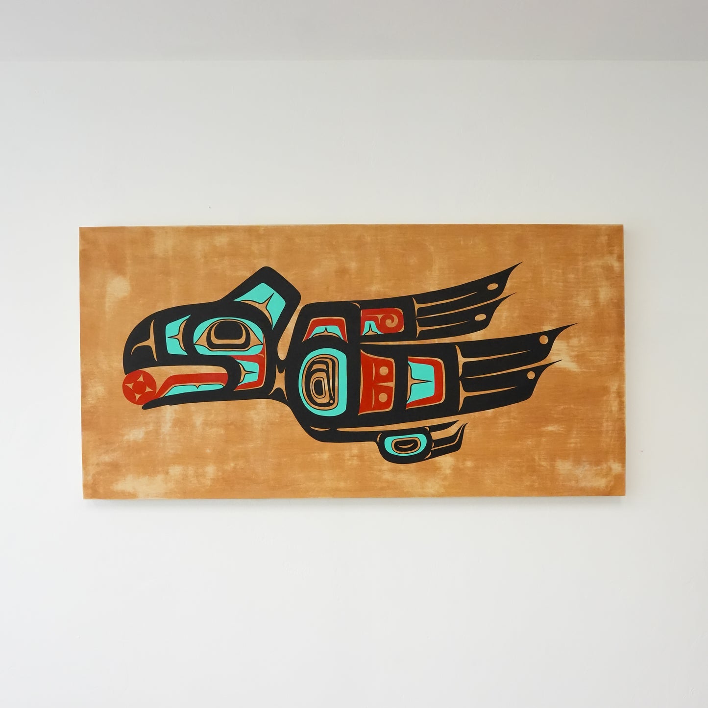 Formline Raven Wood Panel