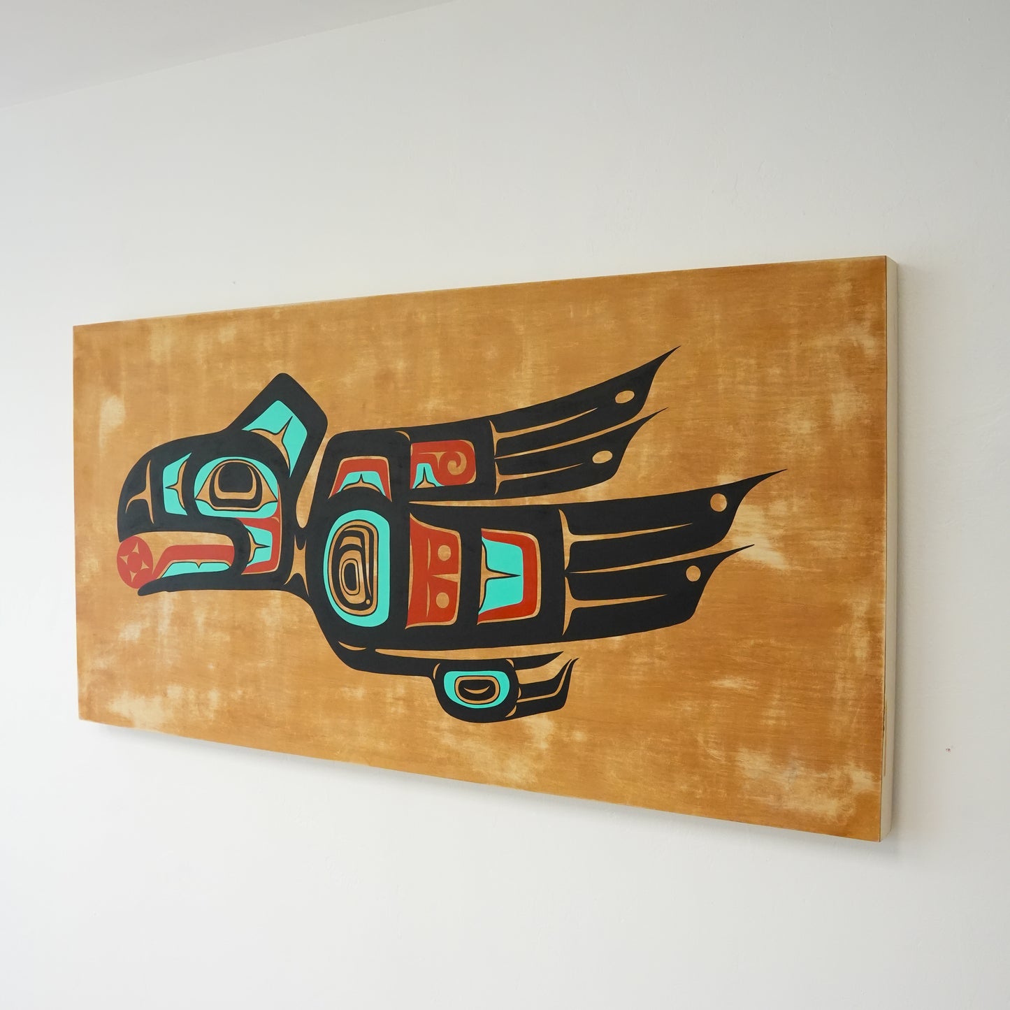 Formline Raven Wood Panel