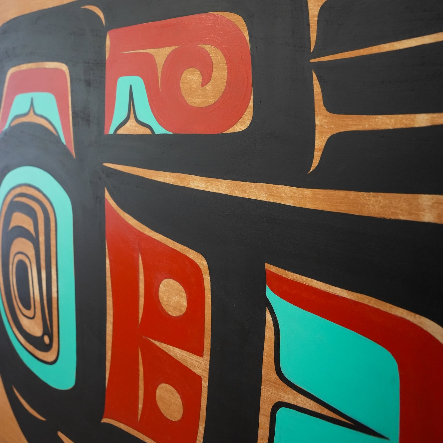 Formline Raven Wood Panel