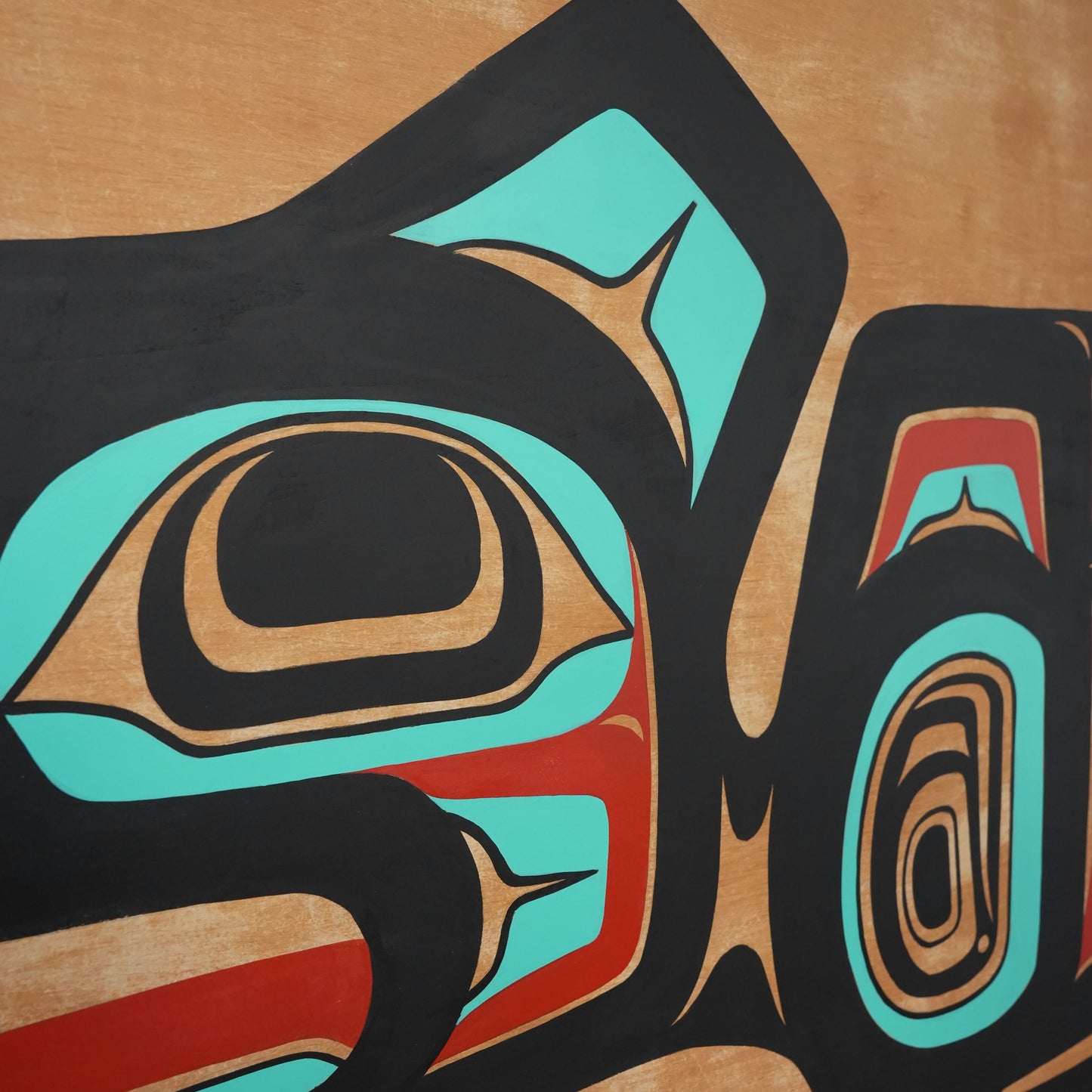 Formline Raven Wood Panel