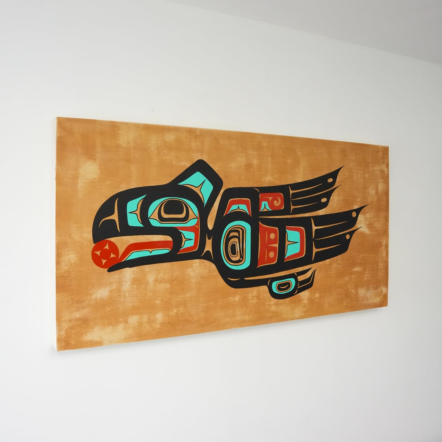 Formline Raven Wood Panel