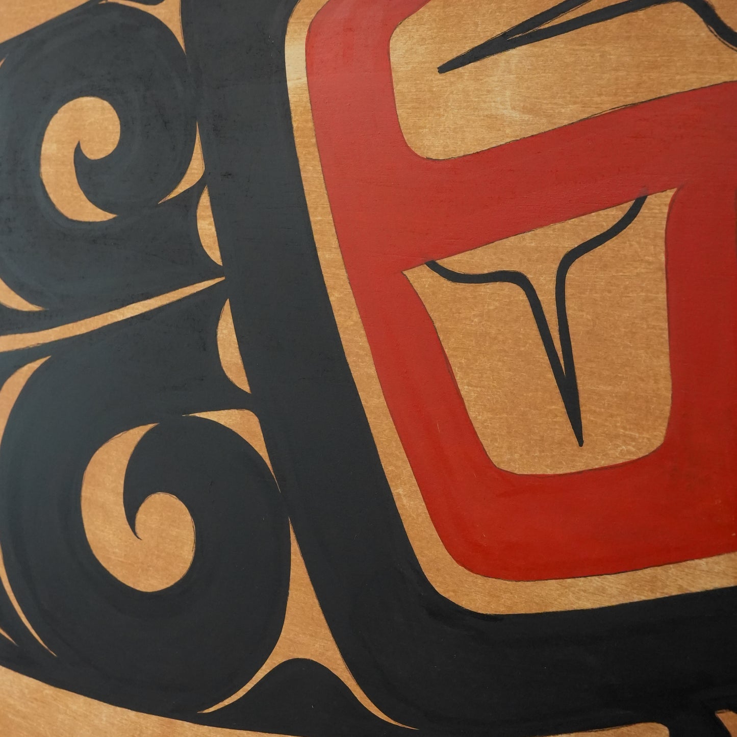 Formline Salmon Wood Panel