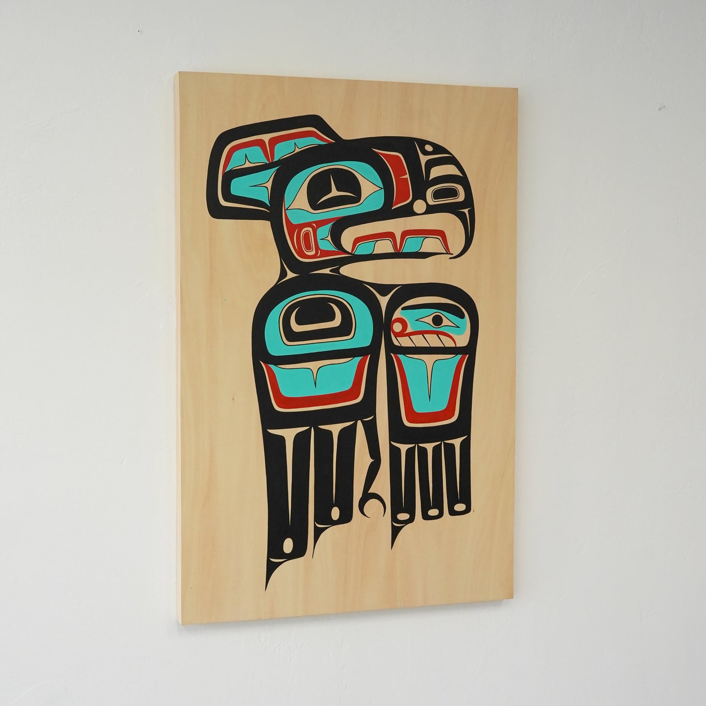 Thunderbird Acrylic on Wood Panel