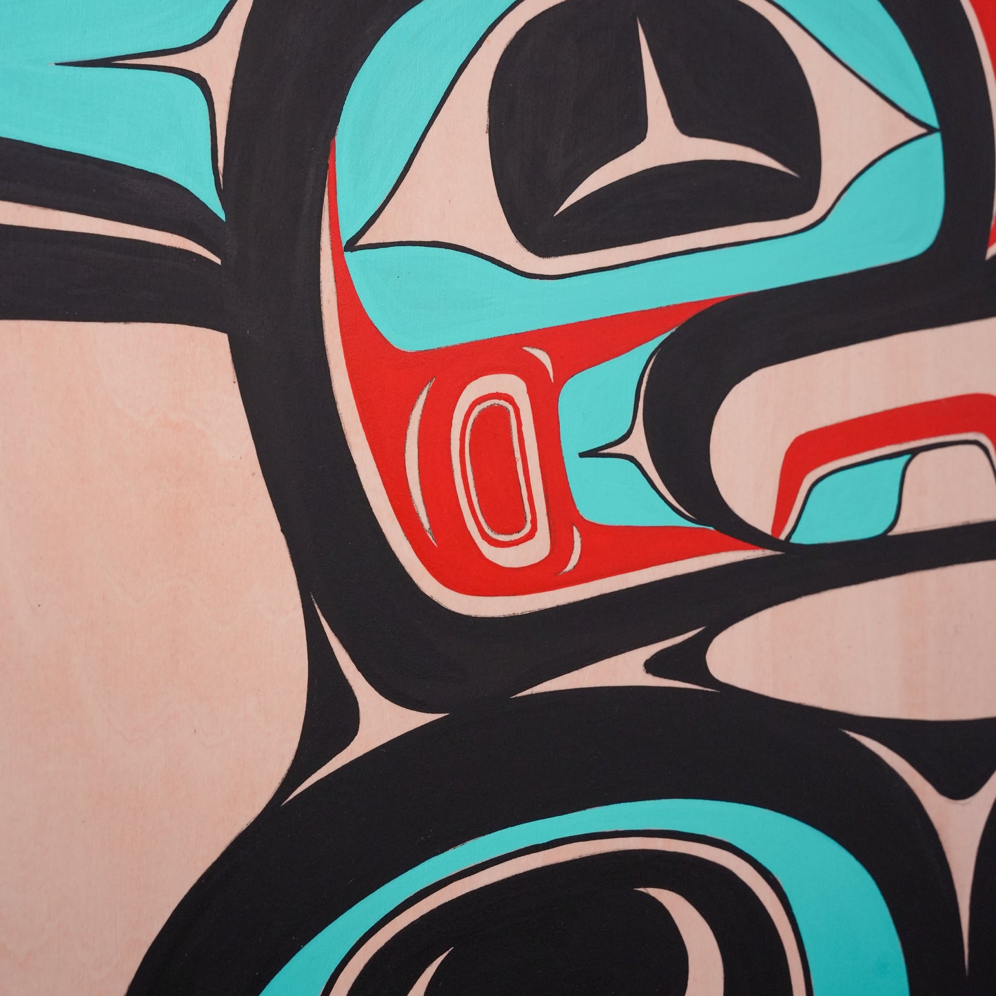 Thunderbird Acrylic on Wood Panel