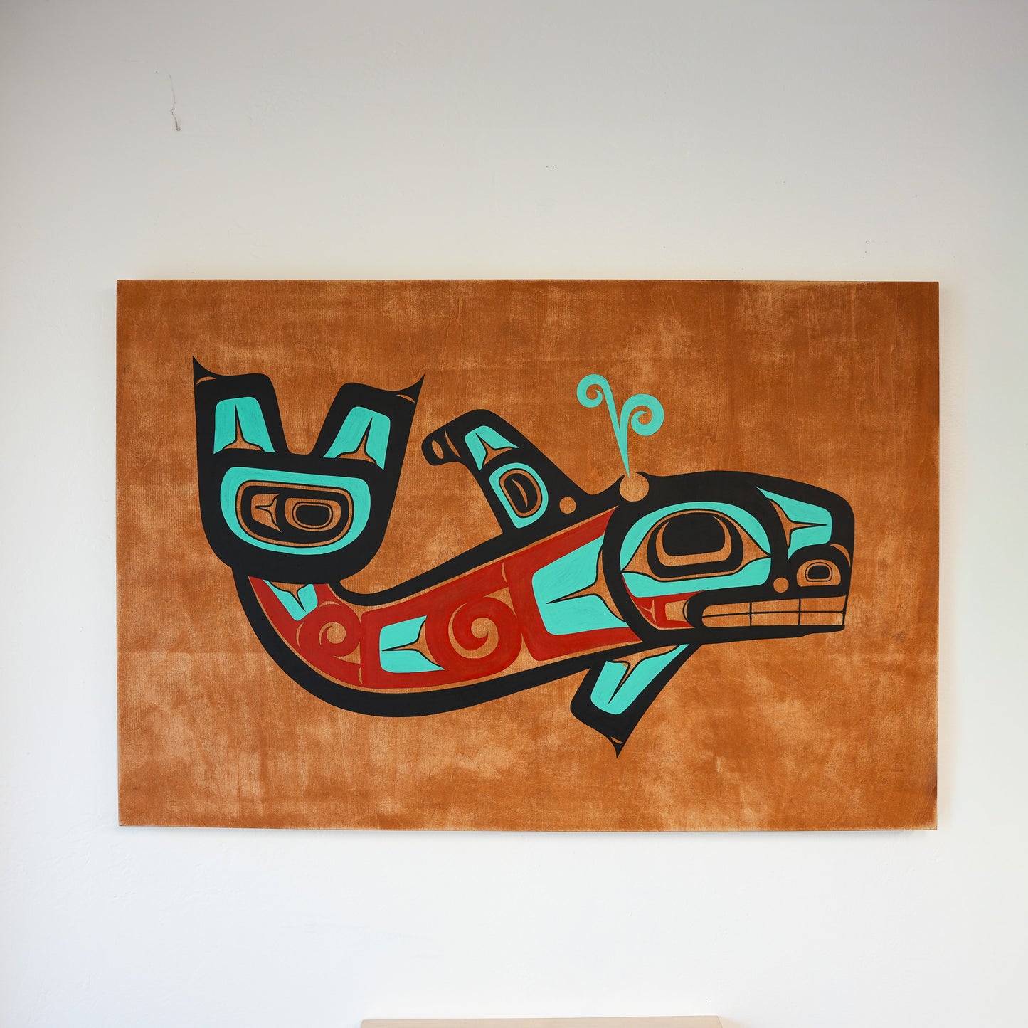 Killer Whale Acrylic on Wood Panel 24x36