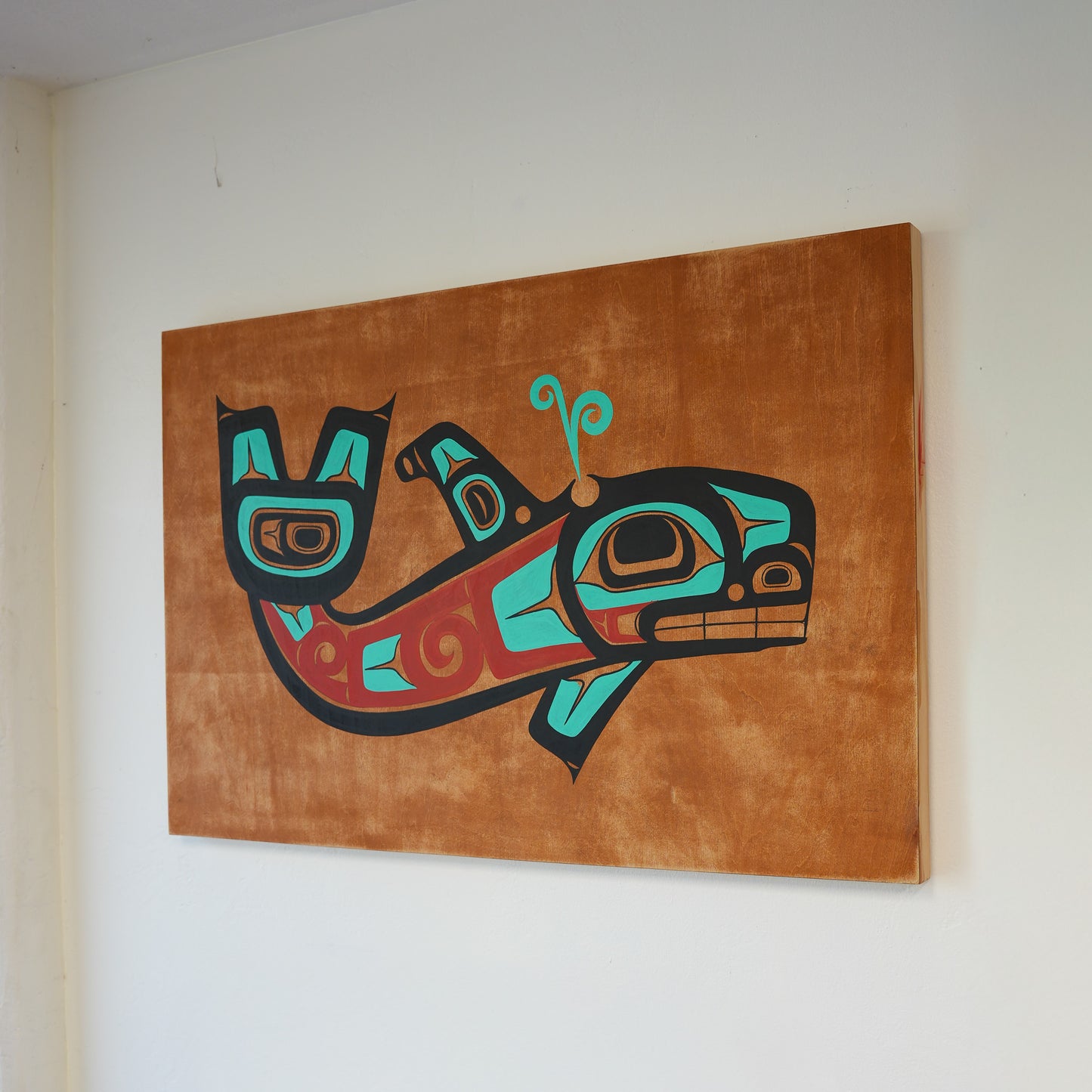 Killer Whale Acrylic on Wood Panel 24x36
