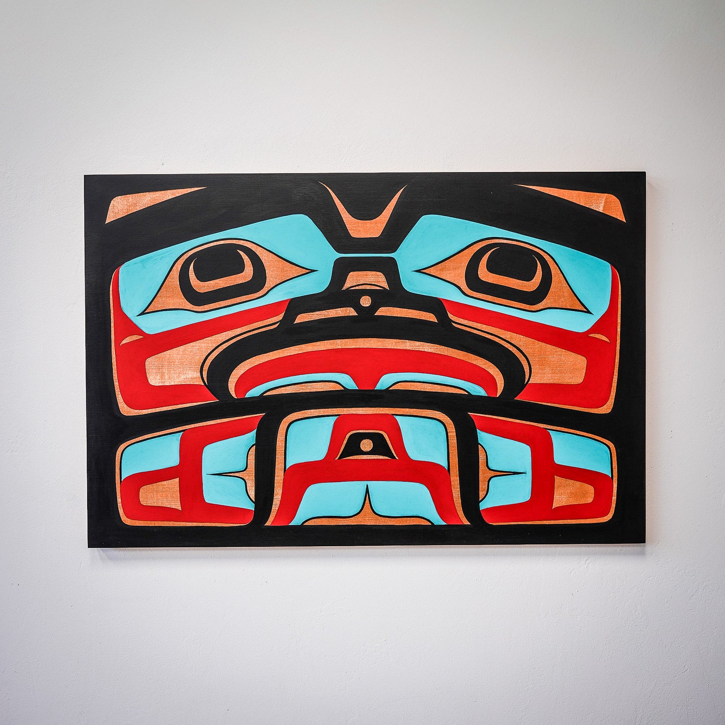 Bentwood Box Front Acrylic on Wood Panel 36x24