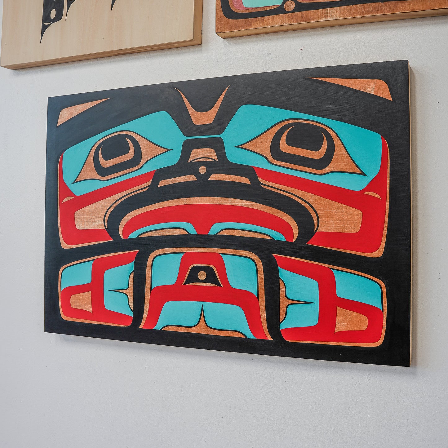 Bentwood Box Front Acrylic on Wood Panel 36x24