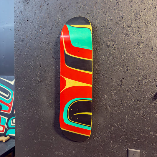 Hand Painted Skateboard Deck - Abstract #4