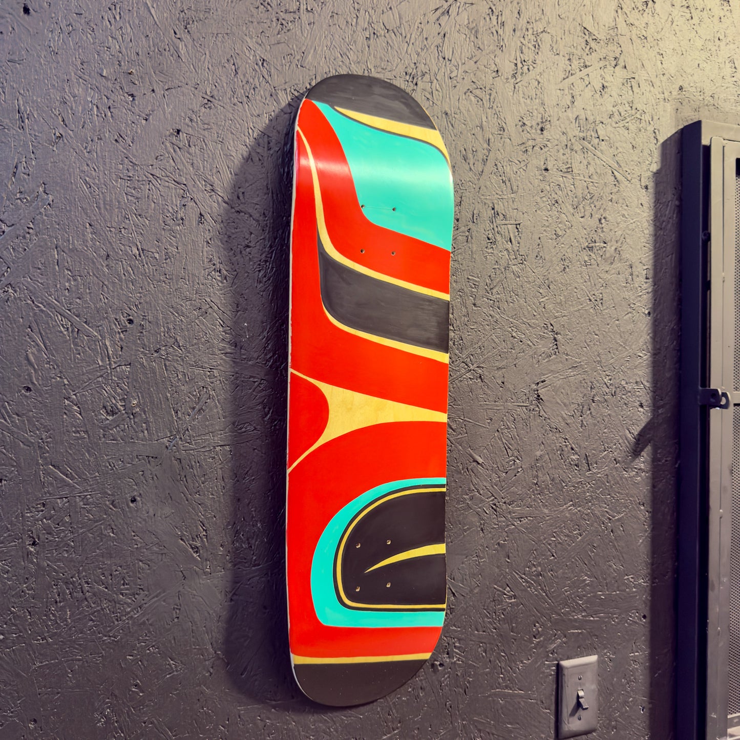 Hand Painted Skateboard Deck - Abstract #4