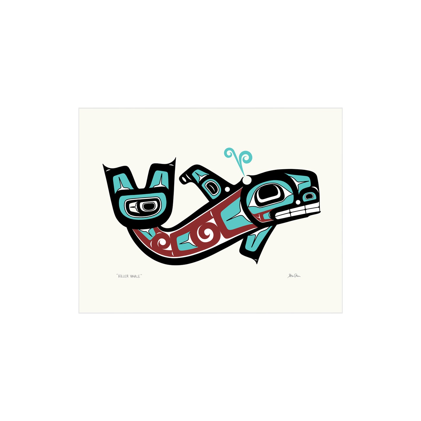 Killer Whale Formline Print