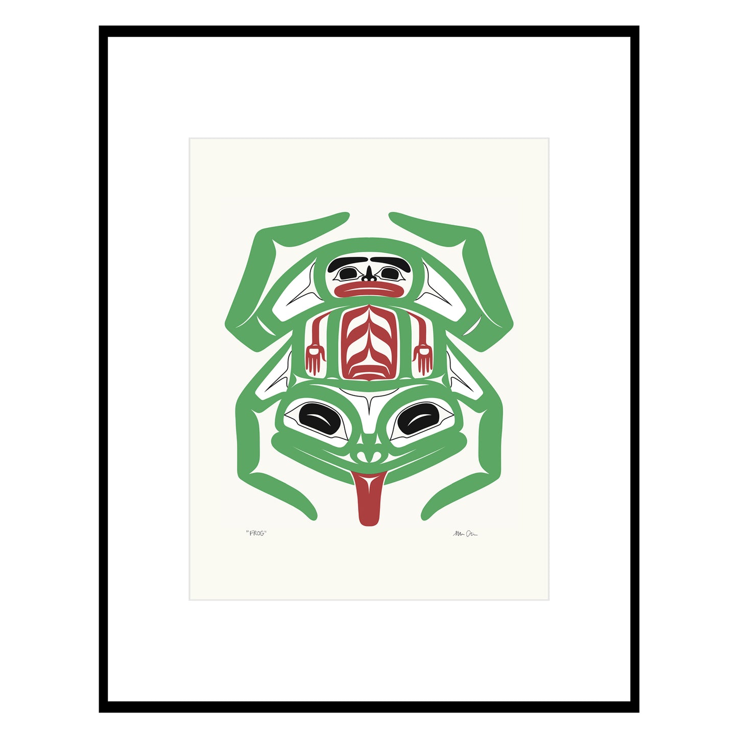 Formline Frog Print