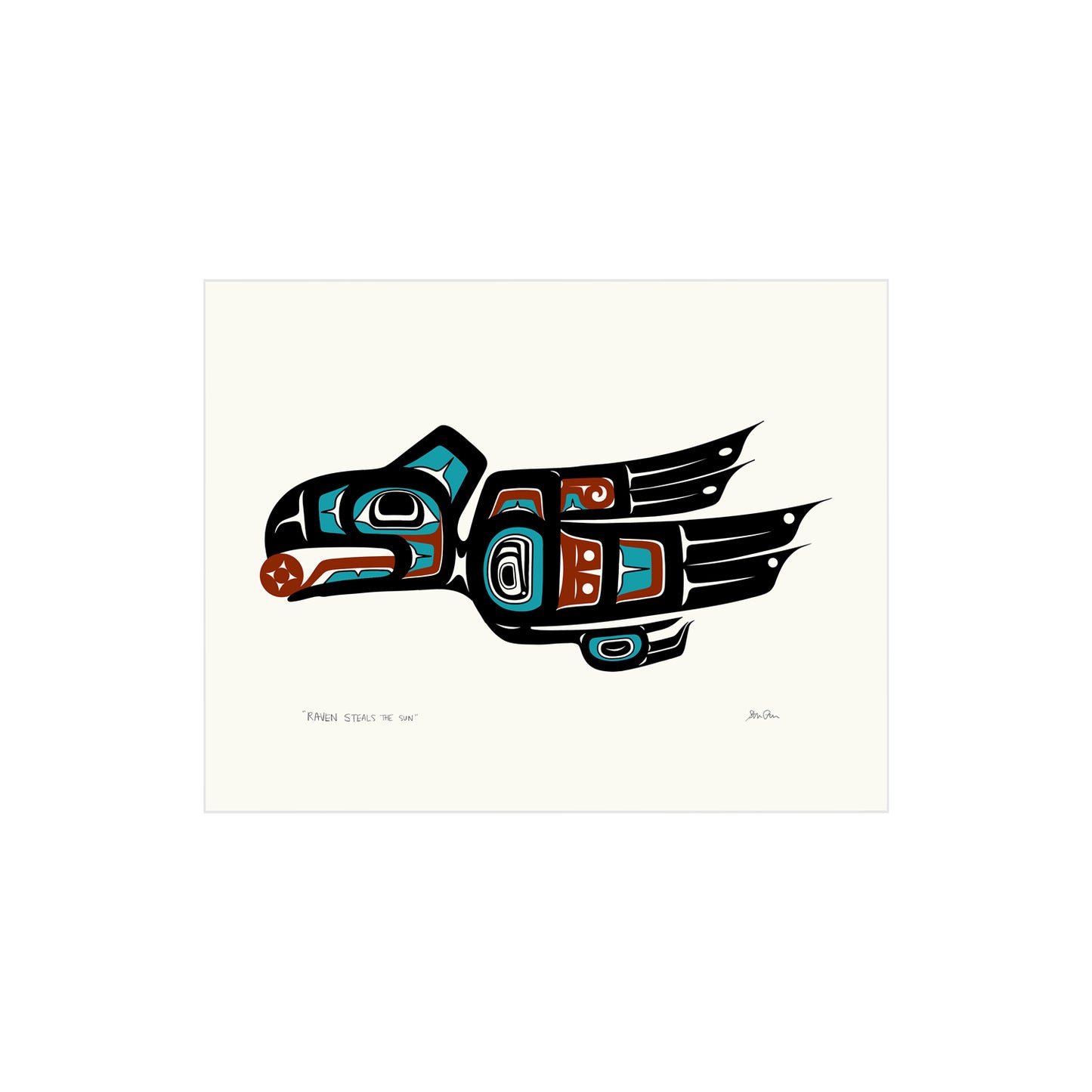 Raven Steals the Sun Formline Print